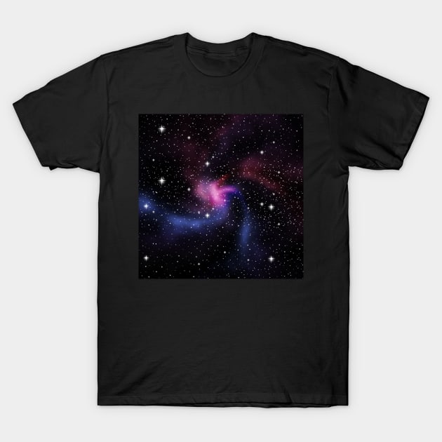 Galaxy space universe T-Shirt by Eric Okore